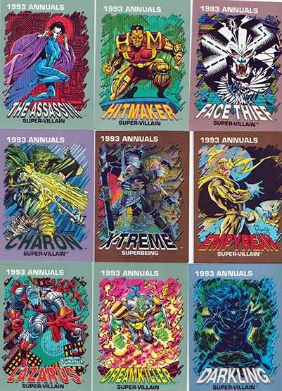 Marvel 1993 Annuals trading cards