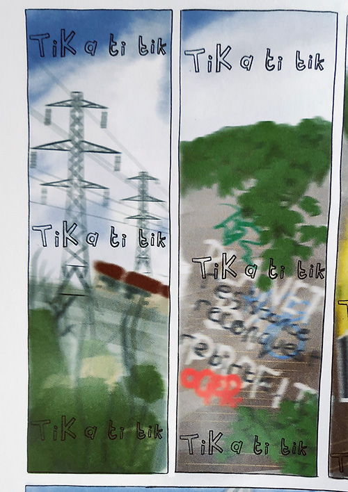 Image showing sound effects of rattling spraycan.