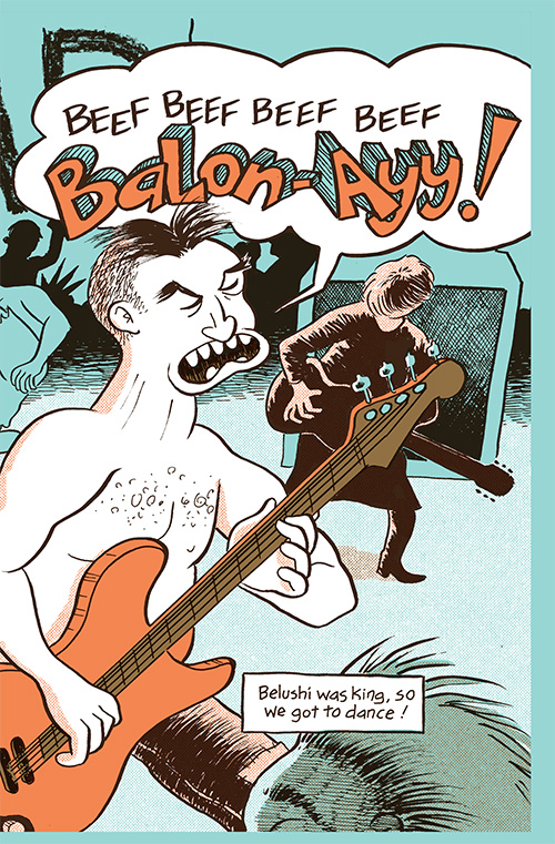 Image of the band Fear playing on Saturday Night Live