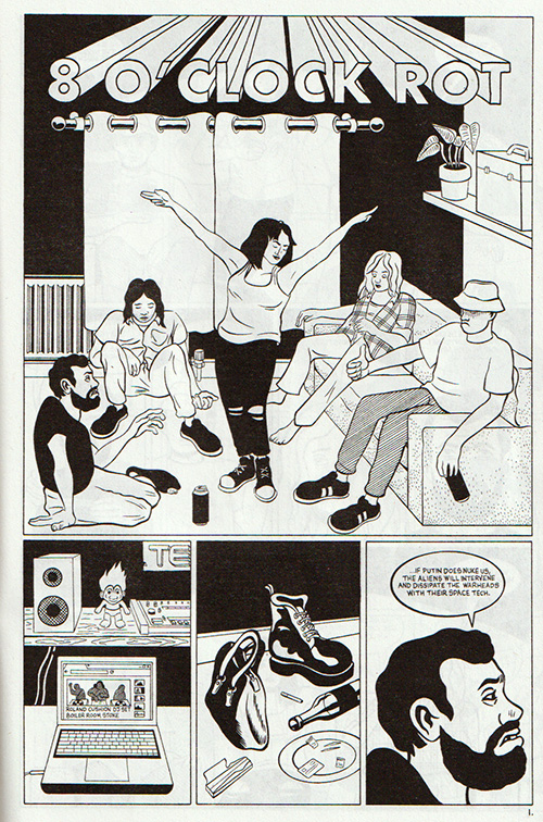 One page from the story 8 O'Clock Rot