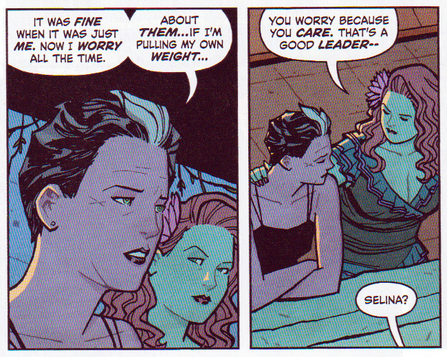 panels from Catwoman Lonely City