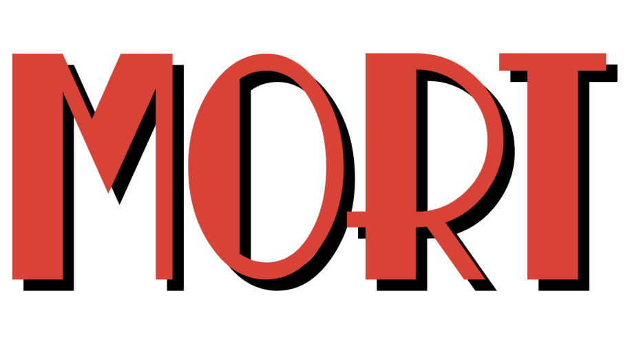 Logo for the comic Mort